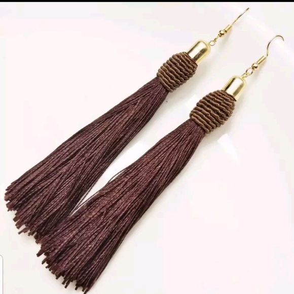 Beautiful Long Tassel Earring Fashion Yellow - Picture 6 of 16